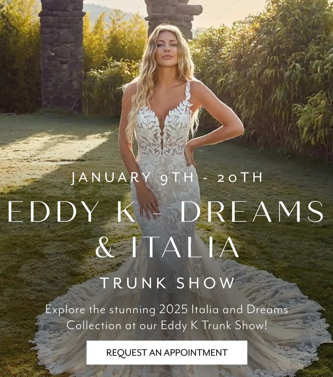 Eddy K 2025 Trunk Show Mobile Banner